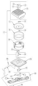 Air Intake And Filtration Diagram and Parts List for GT2544 K015-Before-13A2D7L710 Cub Cadet Lawn Tractor